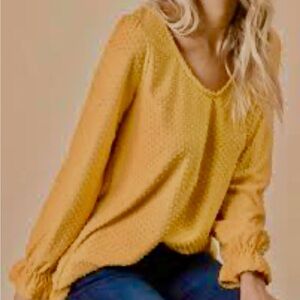 Reb & J. Elegant Mustard Blouse for Women